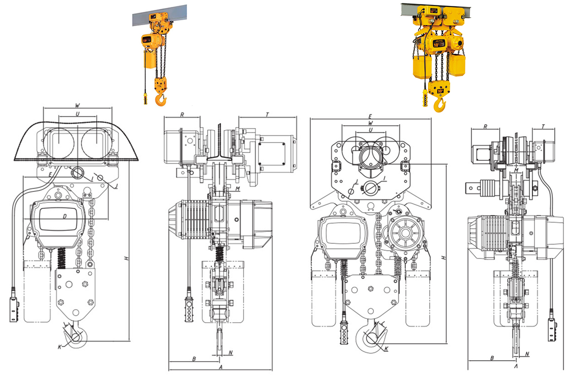 Electric Chain Hoist with trolley