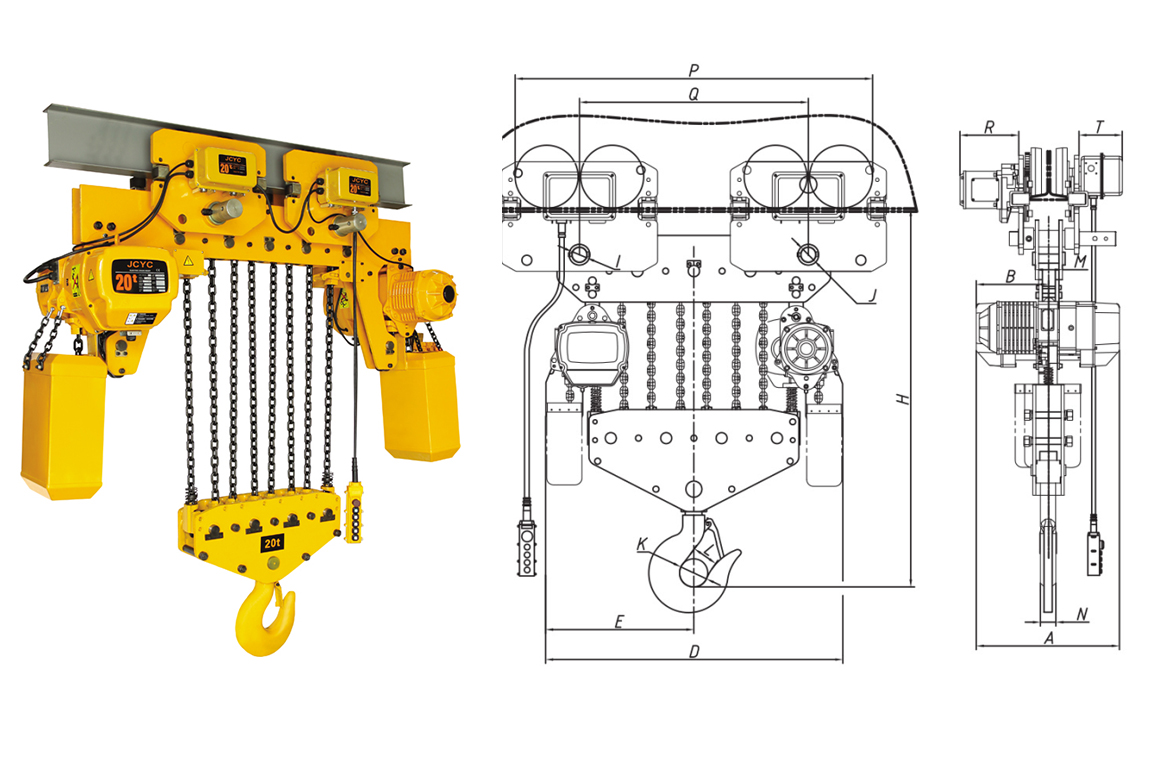 HEAVERY CAPACITY ELECTRIC CHAIN HOIST