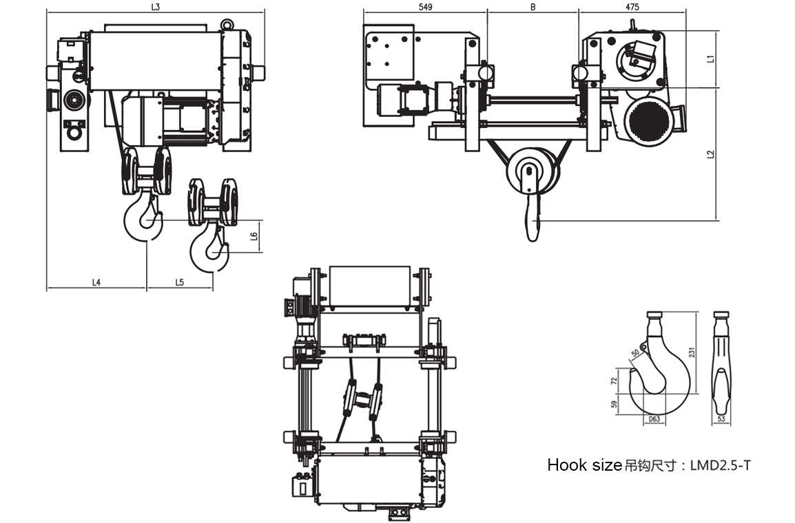 ELECTRIC HOIST DRAWING